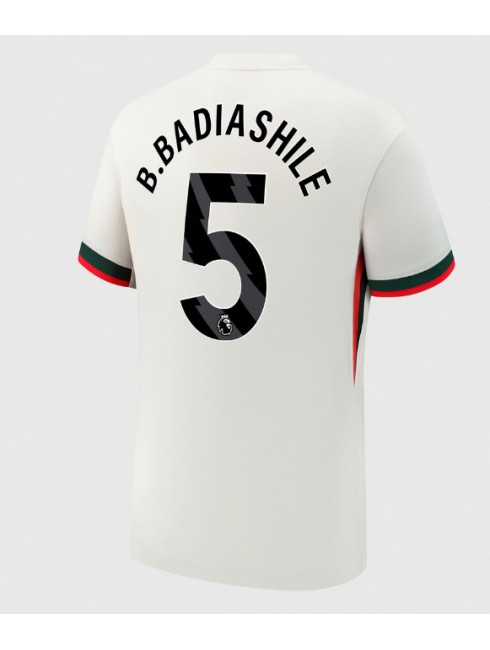 Moški Nogometna dresi replika Chelsea Benoit Badiashile #5 Gostujoči 2025-26 Kratek rokav Moški Nogometna dresi replika Chelsea Benoit Badiashile #5 Gostujoči 2025-26 Kratek rokav